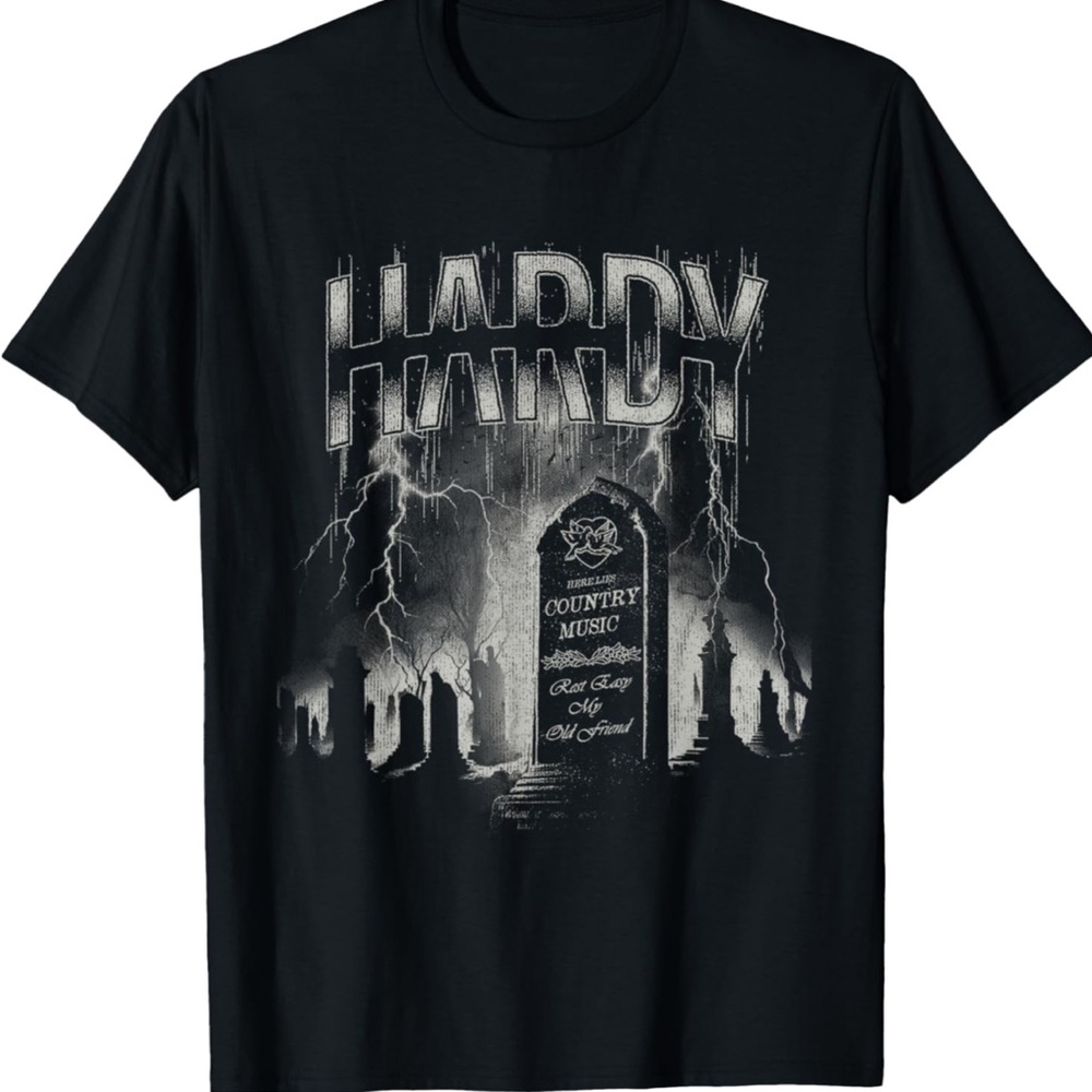 New Hardy Graphic Black T-Shirt